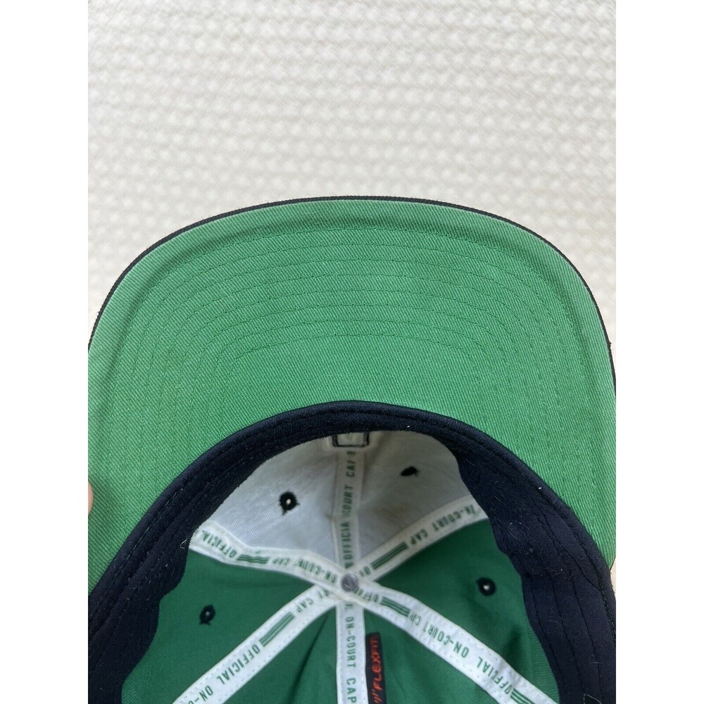 Boston Celtics Baseball Hat Adidas Flatbrim Flex Fit Climalite On Court | S/M - Picture 6 of 11